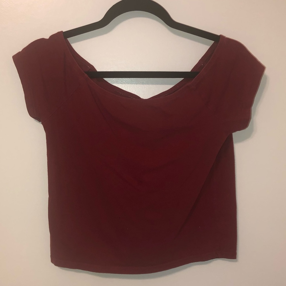 Off the shoulder short sleeve